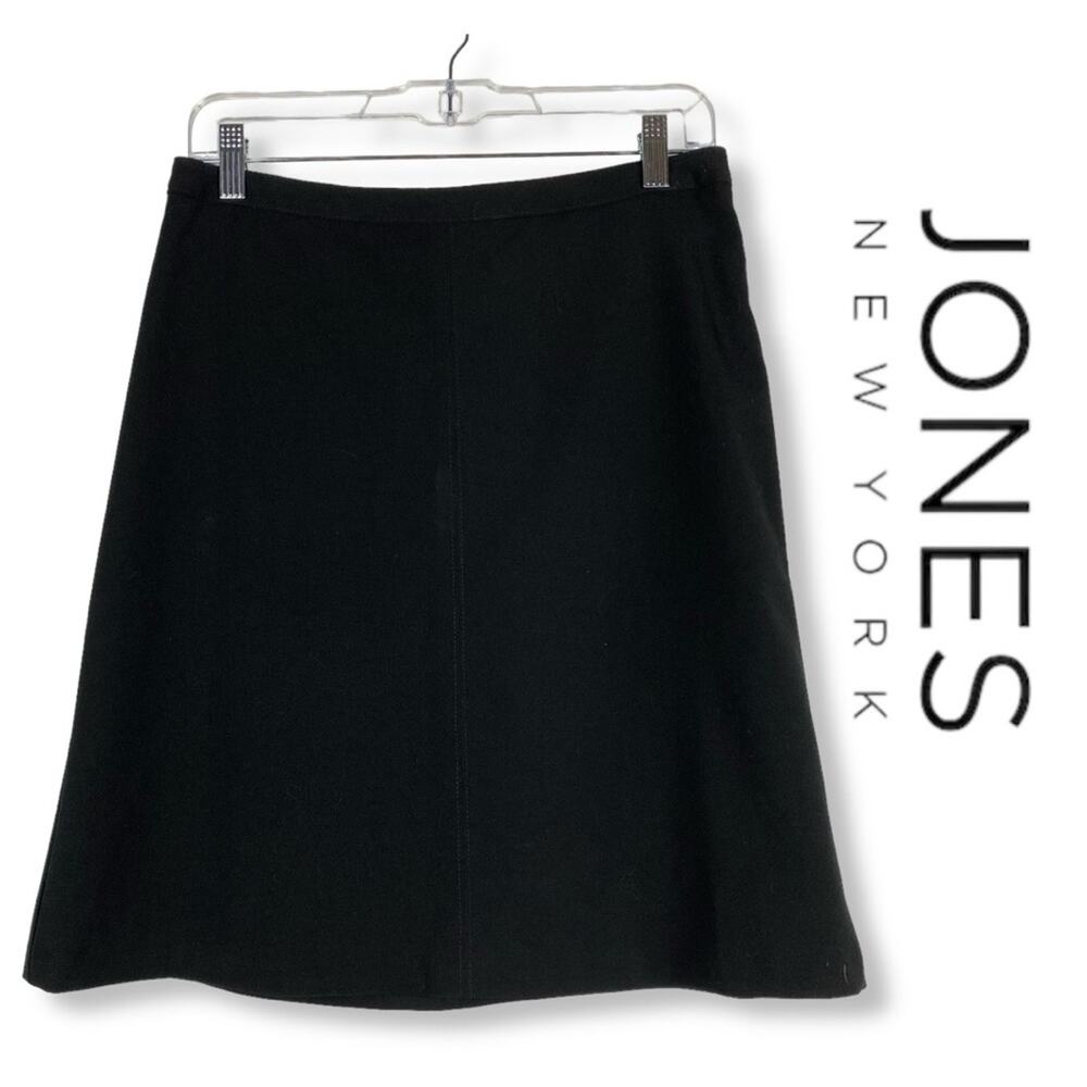 New With Tags Jones NY Black Skater Skirt Women’s Size 4 - Picture 1 of 12